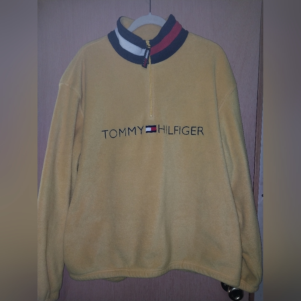 Tommy Hilfiger half zip fleece sweatshirt